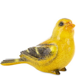 Dekoračná figúrka vtáčik žltý